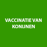 Vaccinatie van konijnen